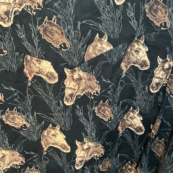 NWT Moda Tech Western/Rodeo Horse button up shirt - Picture 5 of 7